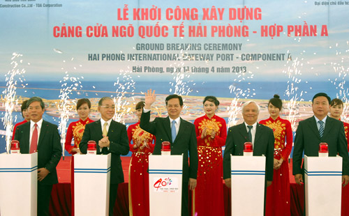 START CONSTRUCTION OF HAI PHONG INTERNATIONAL GATEWAY PORT